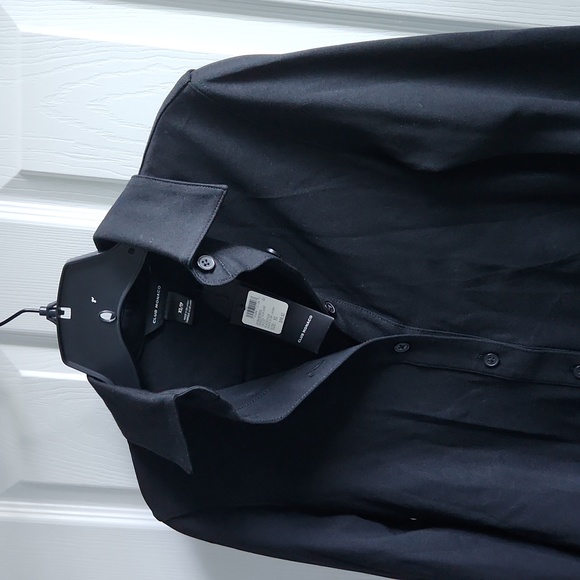 Club Monaco - Perfect Slim Button-Down Shirt, Black, Size XS, NWT - Picture 2 of 8